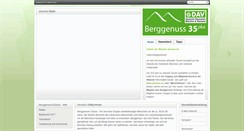 Desktop Screenshot of berggenuss35plus.de