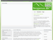 Tablet Screenshot of berggenuss35plus.de